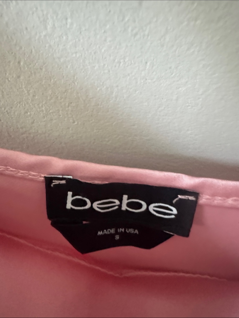 bebe Pink Satin Cowl Midi Slip Dress - Picture 2 of 3